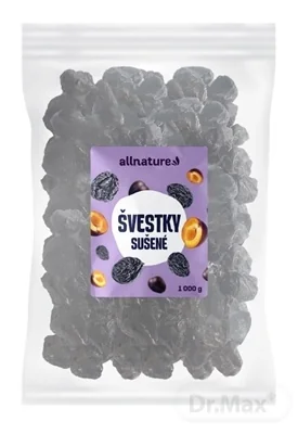 Allnature Slivky Sušene 1×1000 g, sušené slivky