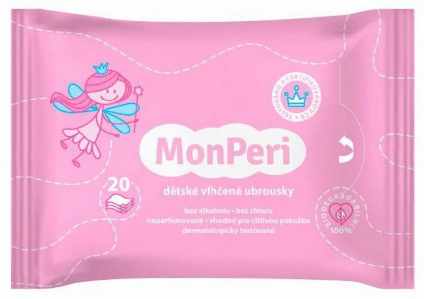 MONPERI Vlhčené obrúsky 20 ks