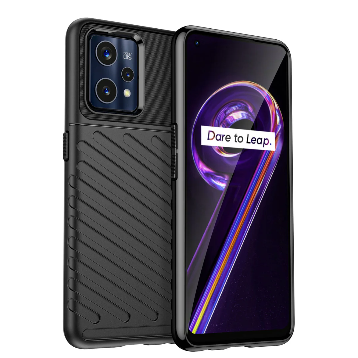 MG Thunder silikónový kryt na Realme 9 Pro Plus čierny