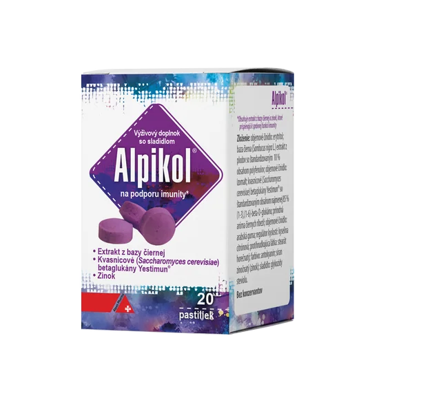 Alpikol pastilky na podporu imunity 1×20 ks, výživový doplnok