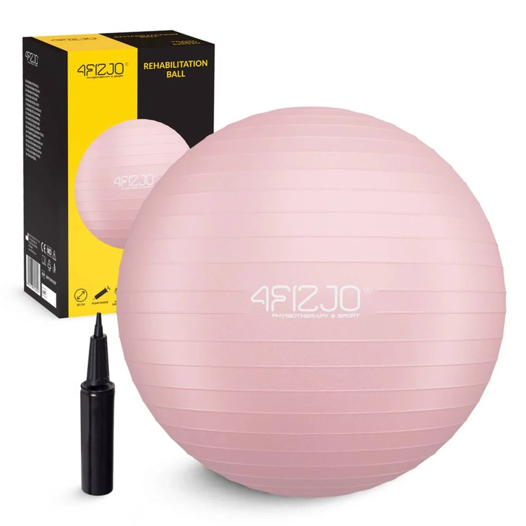 4FIZJO Lopta Fit 75cm Pink + pumpa antiburst