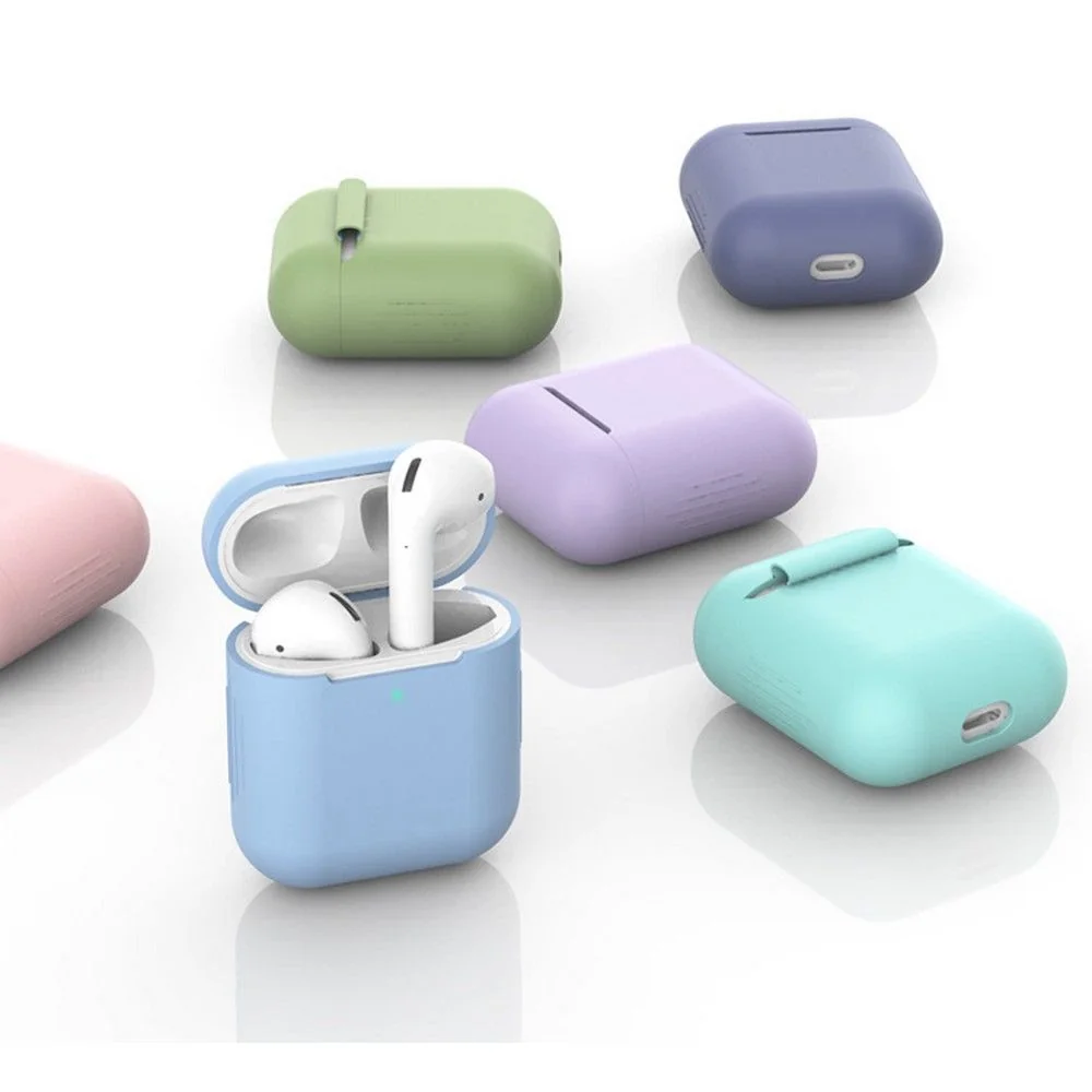 Tech-Protect Icon puzdro na Apple AirPods 1/2, čierne 