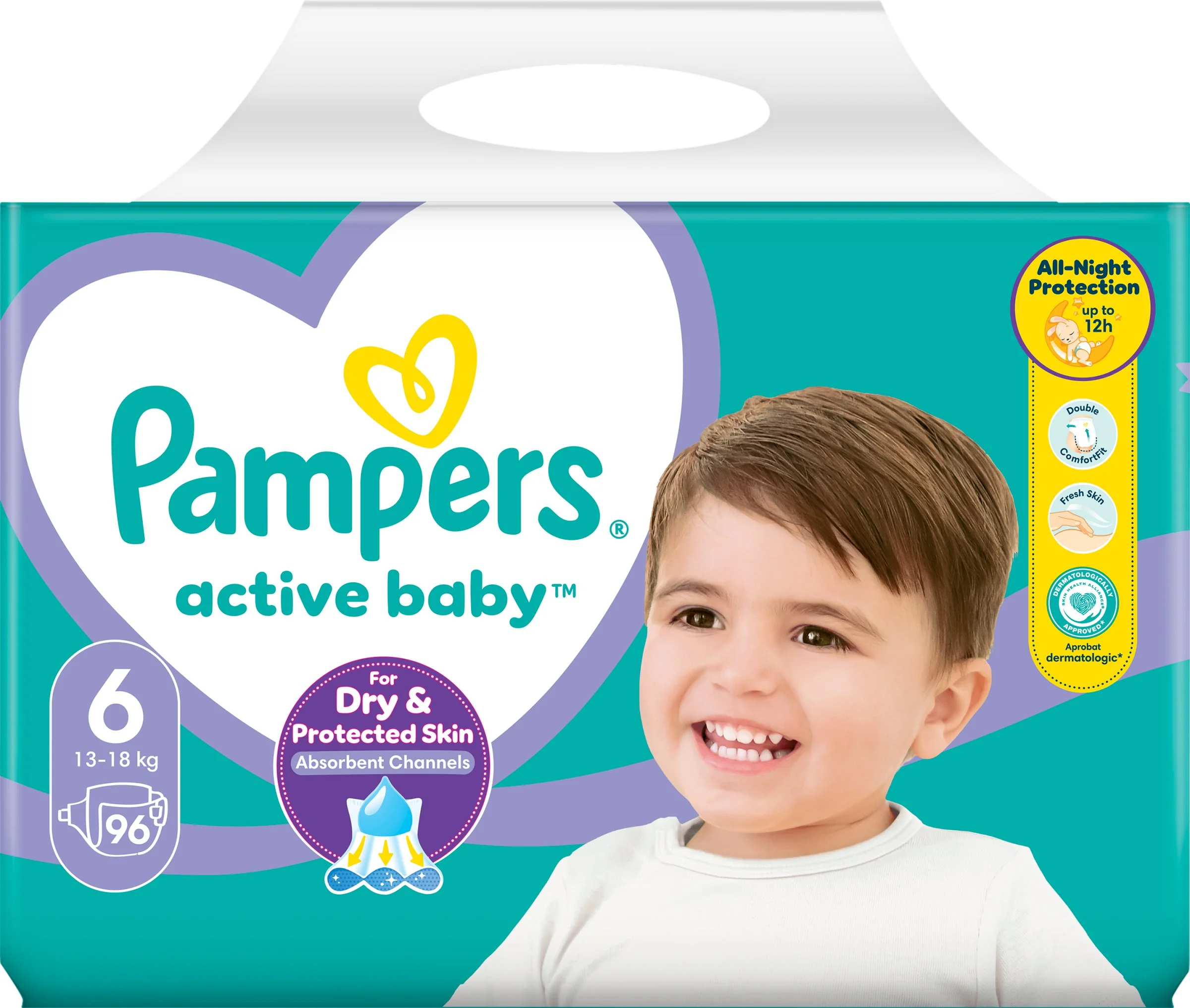 Pampers Active Baby Veľ. 6,96 ks,13kg - 18kg