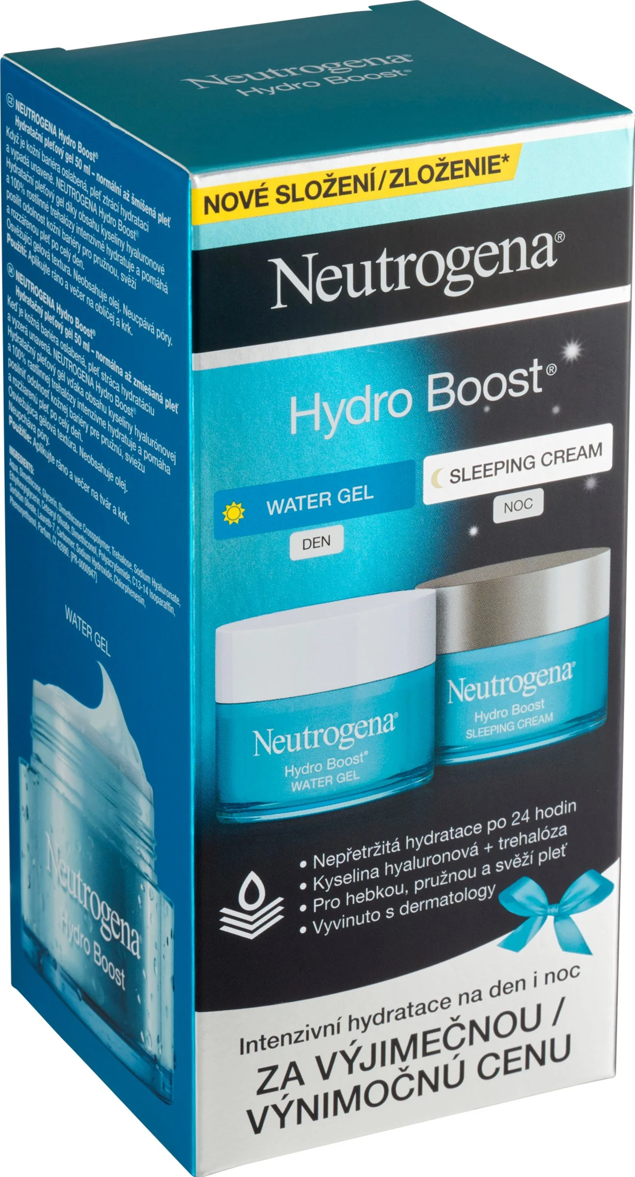 NEUTROGENA® Hydro Boost DUOPack hydratačný pleťový gél + nočný krém 2x50ml 2×50ml, hydratačný krém