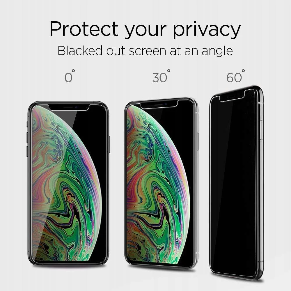 Spigen Alm Glass.Tr Privacy ochranné sklo na iPhone 11 / XR 