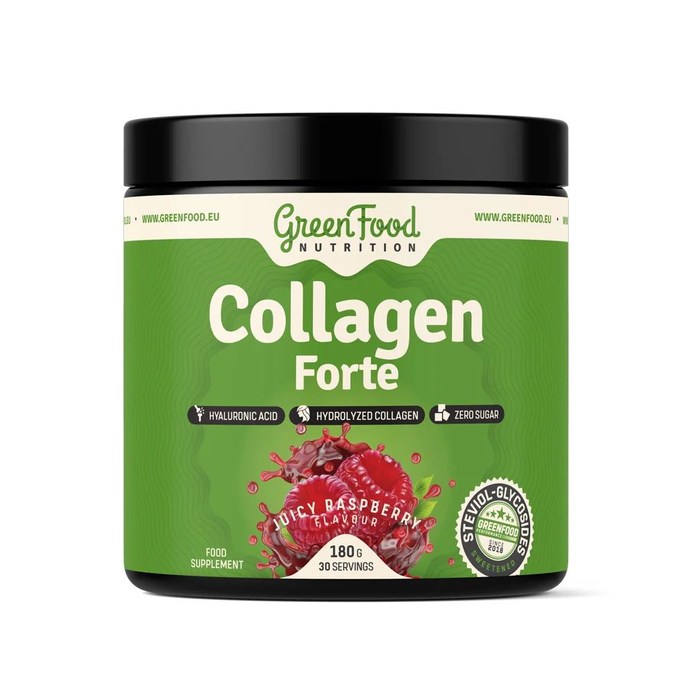 GreenFood Nutrition Collagen Forte juicy raspberry