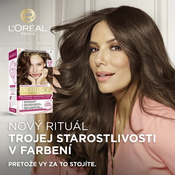 L´Oréal Paris Excellence Créme 1.01 Temná sýtá čierna 1×1 ks, permanentná farba na vlasy