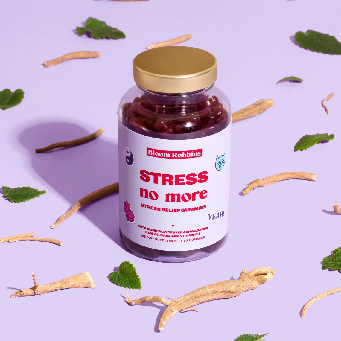 STRESS no more - Stress relief gummies 1×60 ks, výživový doplnok