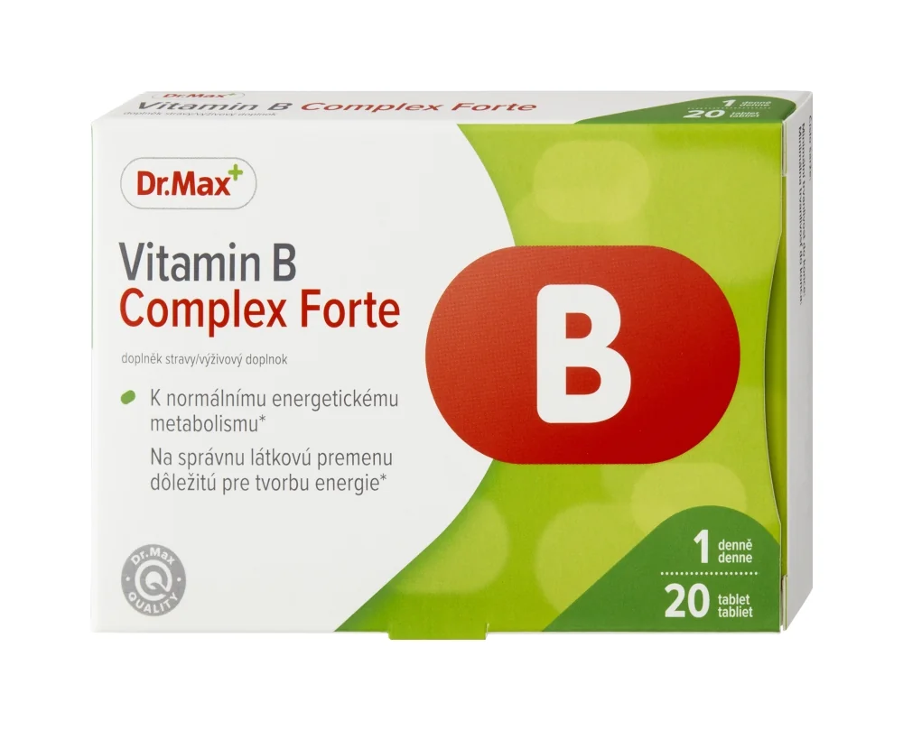 Dr. Max Vitamin B Complex Forte 1×20 tbl, výživový doplnok