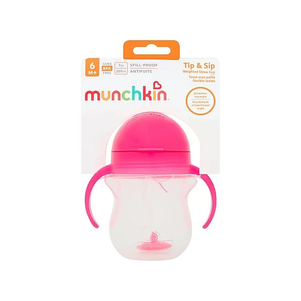 Munchkin Click Lock™ Tip & Sip hrnček 207ml, 6m+, ružový