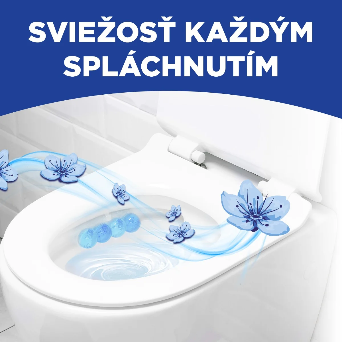 Bref Brilliant Gel tuhý WC blok Arctic Ocean 3×42 g, WC blok