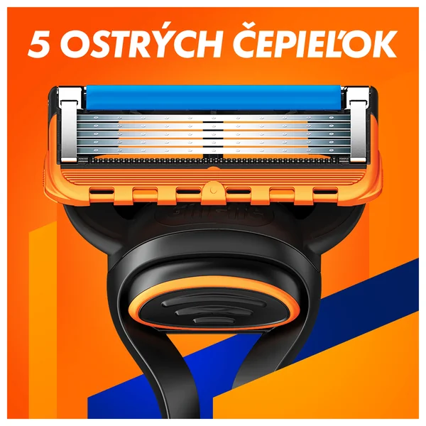 Gillette Fusion5 holiaci strojček so stojanom + hlavice 5ks 1×1, holiaci strojček