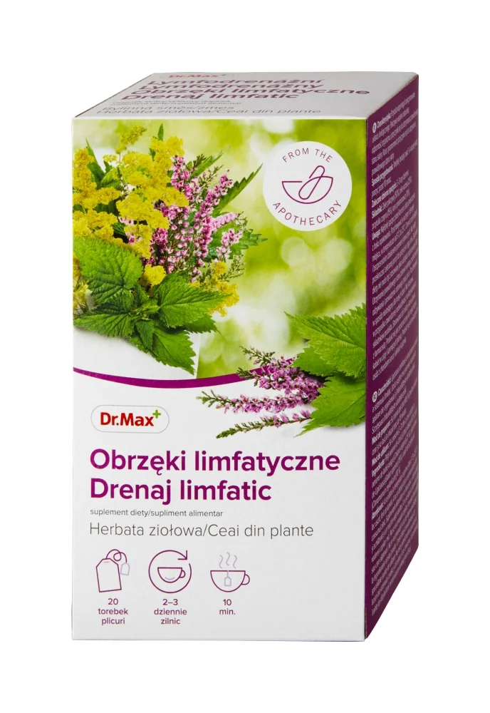 Dr. Max Lymfodrenážna bylinná zmes 1×30 g, nálevové vrecúška 20×1,5 g