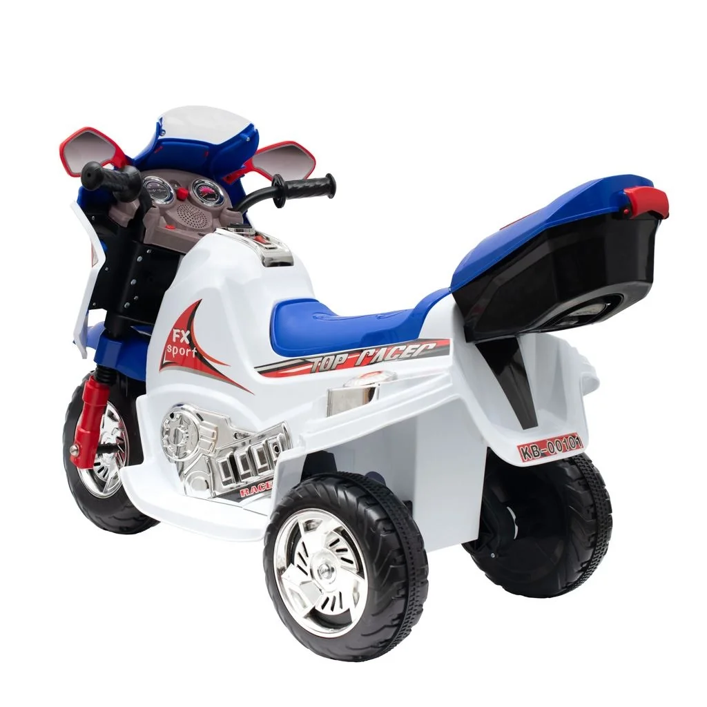 Detská elektrická motorka Baby Mix RACER biela , 20C44995 