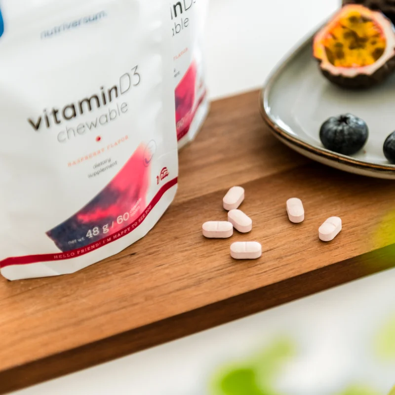 Nutriversum - VITA - Vitamin D3 chewable 60 žuvacích tabliet s obsahom vitamínu D3 