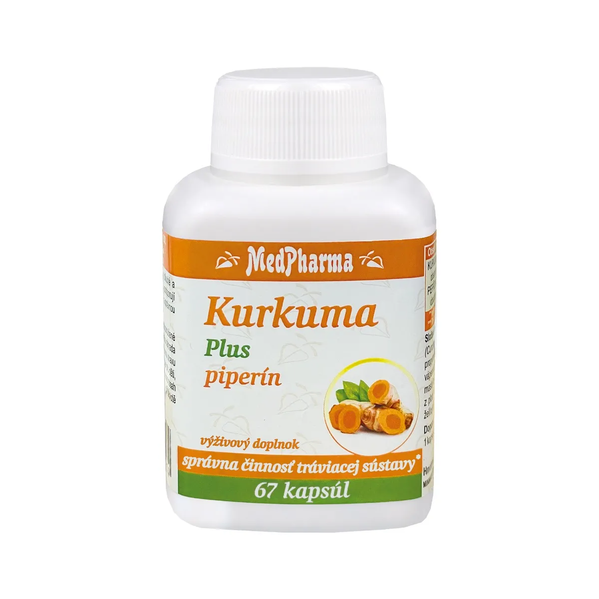 MedPharma Kurkuma Plus piperín 1×67 cps, výživový doplnok