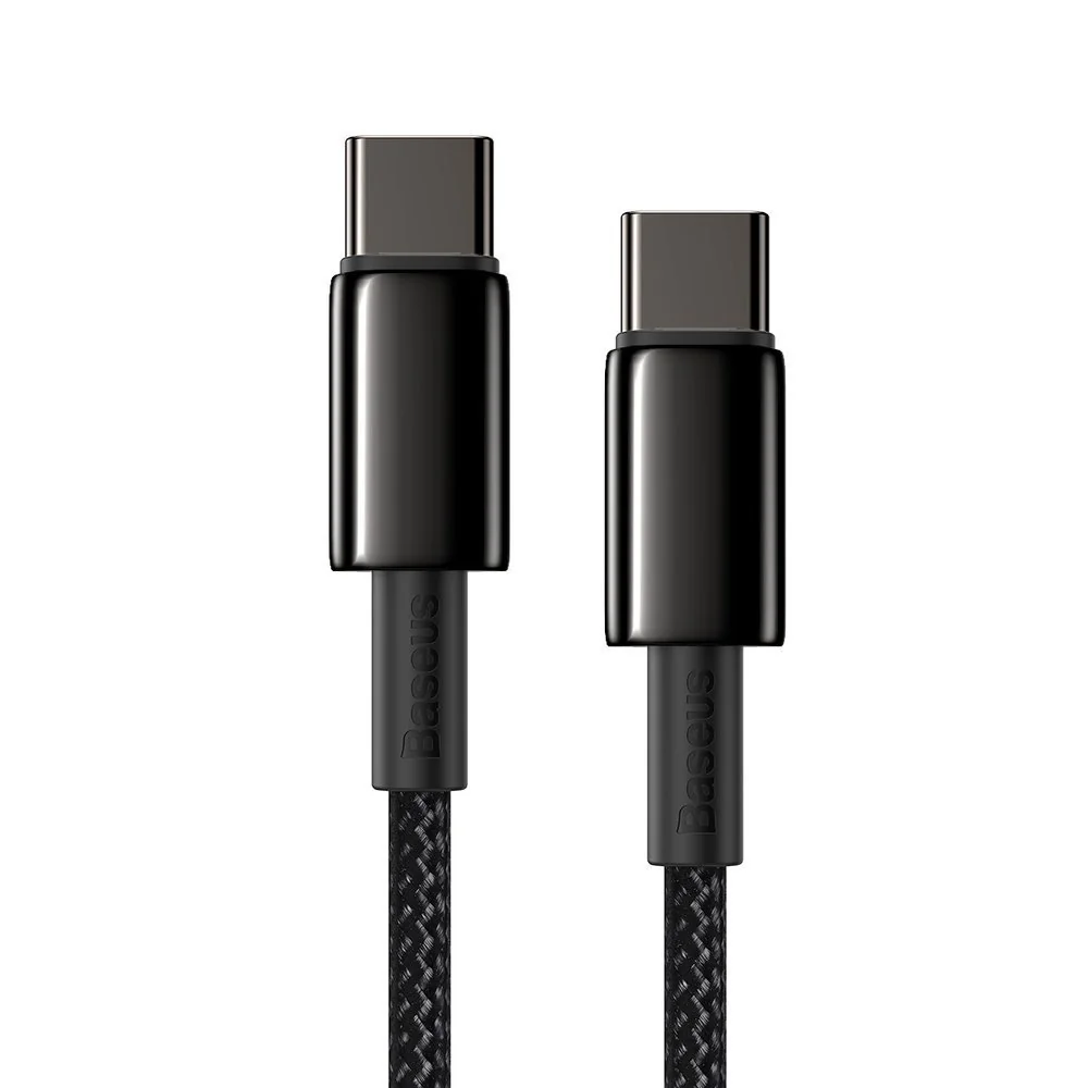 Baseus Data kábel USB-C / USB-C PD QC 100W 5A 1m, čierny 