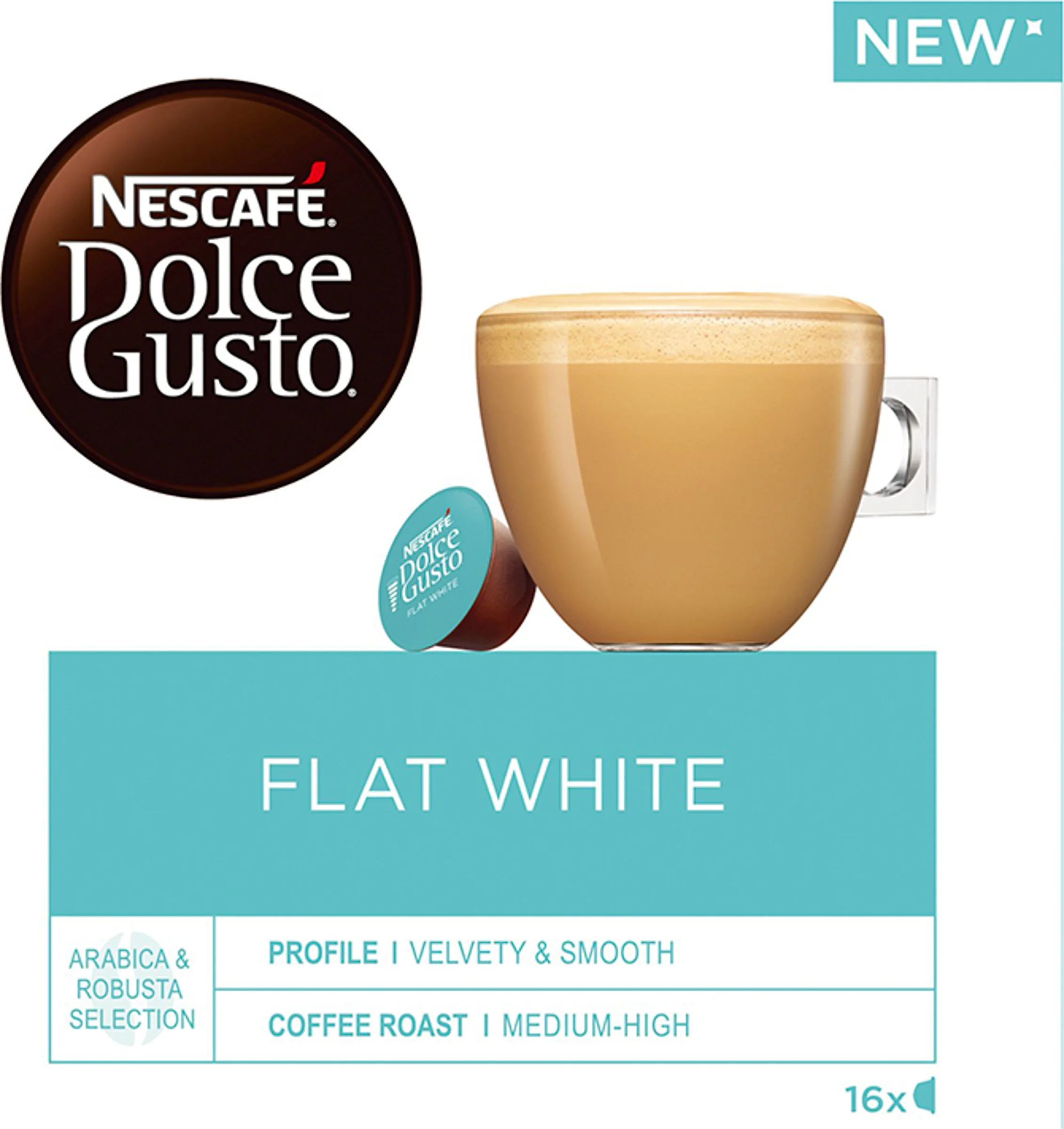 Nestle Dolce G. Flat White 16 Cap. Nescafé