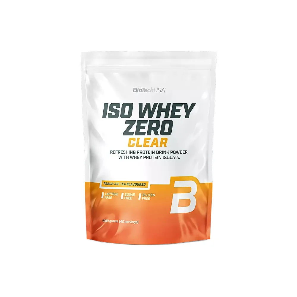 BioTech USA Iso Whey Zero Clear 1000 g broskyňový ľadový čaj