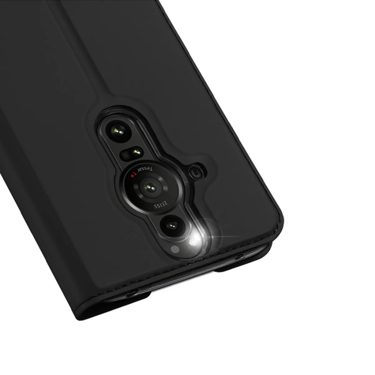 Dux Ducis Skin Pro knižkové kožené puzdro na Sony Xperia Pro-I čierne