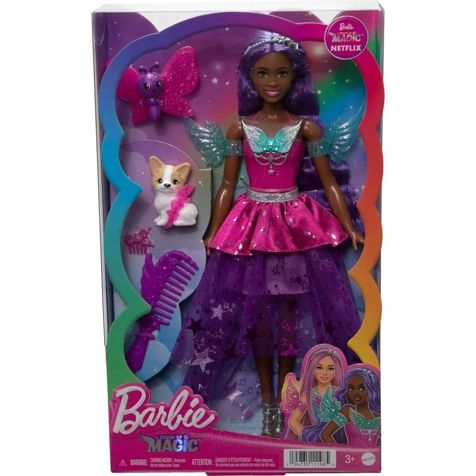 Mattel Barbie a dotyk kúzla bábika Brooklyn s 2 miláčikmi  