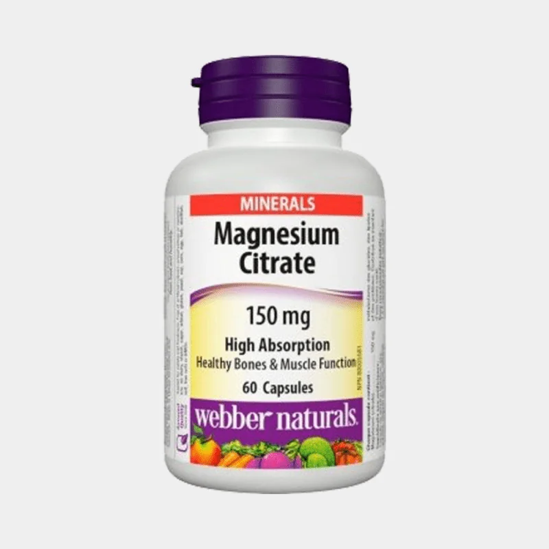 WEBBER NATURALS Magnezium 150 mg 1×60 tbl, výživový doplnok