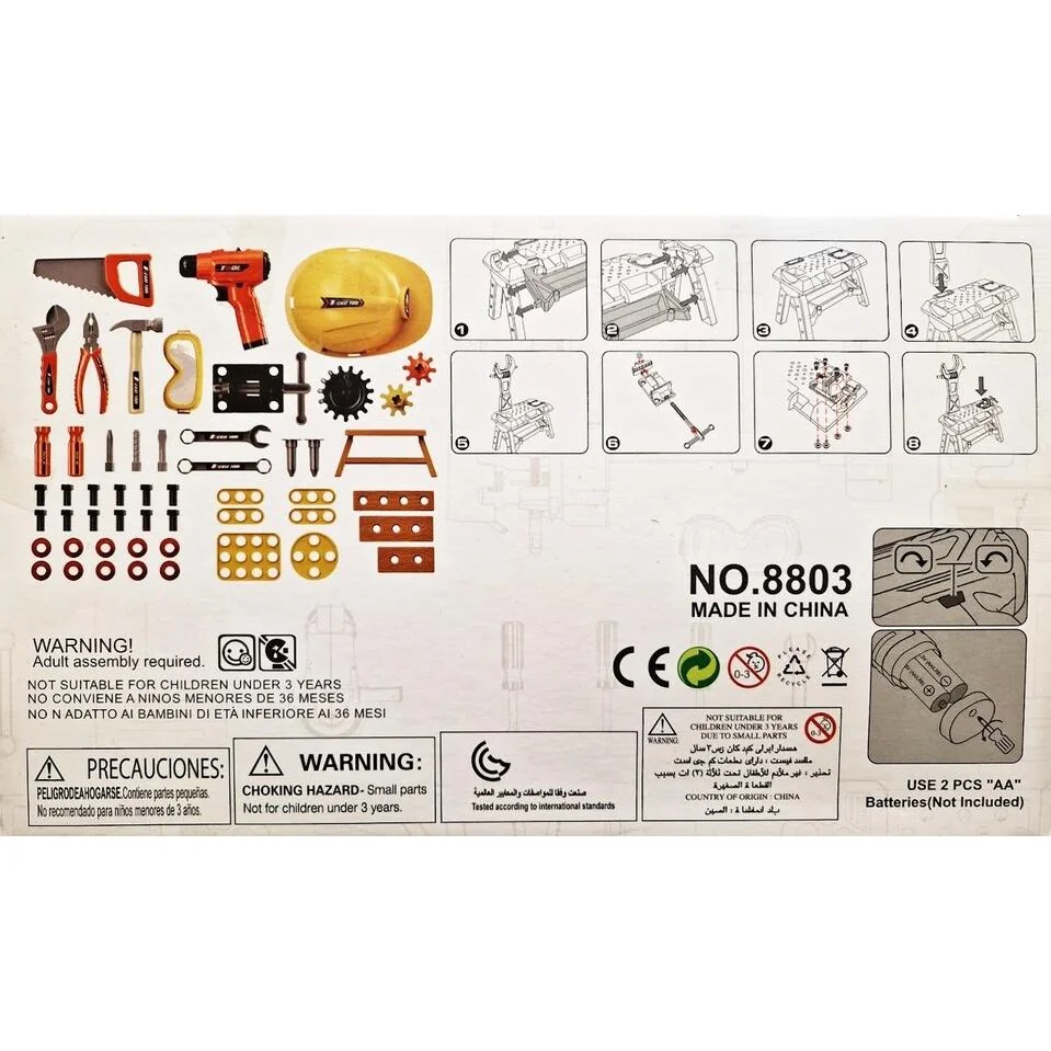 Stolík s náradím 63ks súprava 71cm 