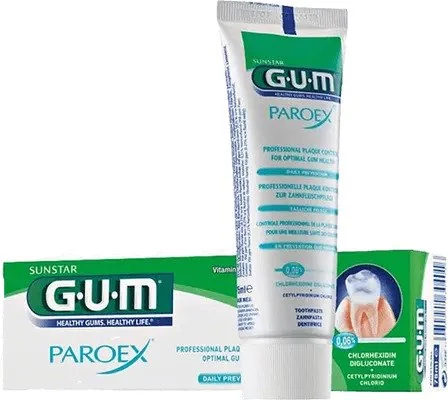 GUM zubná pasta PAROEX (CHX 0,06%)