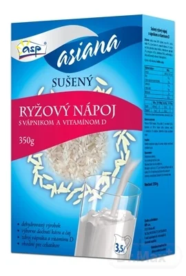 asp RYŽOVÝ NÁPOJ s vápnikom a vitamínom D