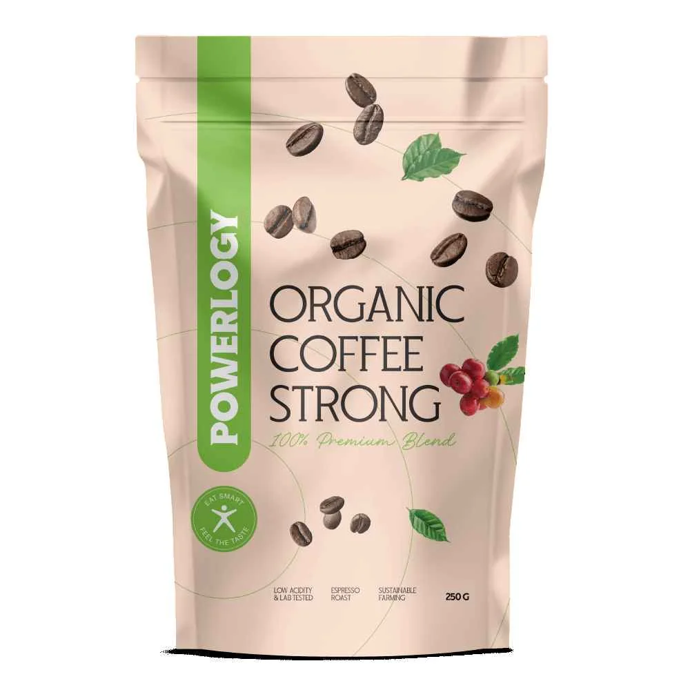 Powerlogy Organic Coffee Strong 250 g