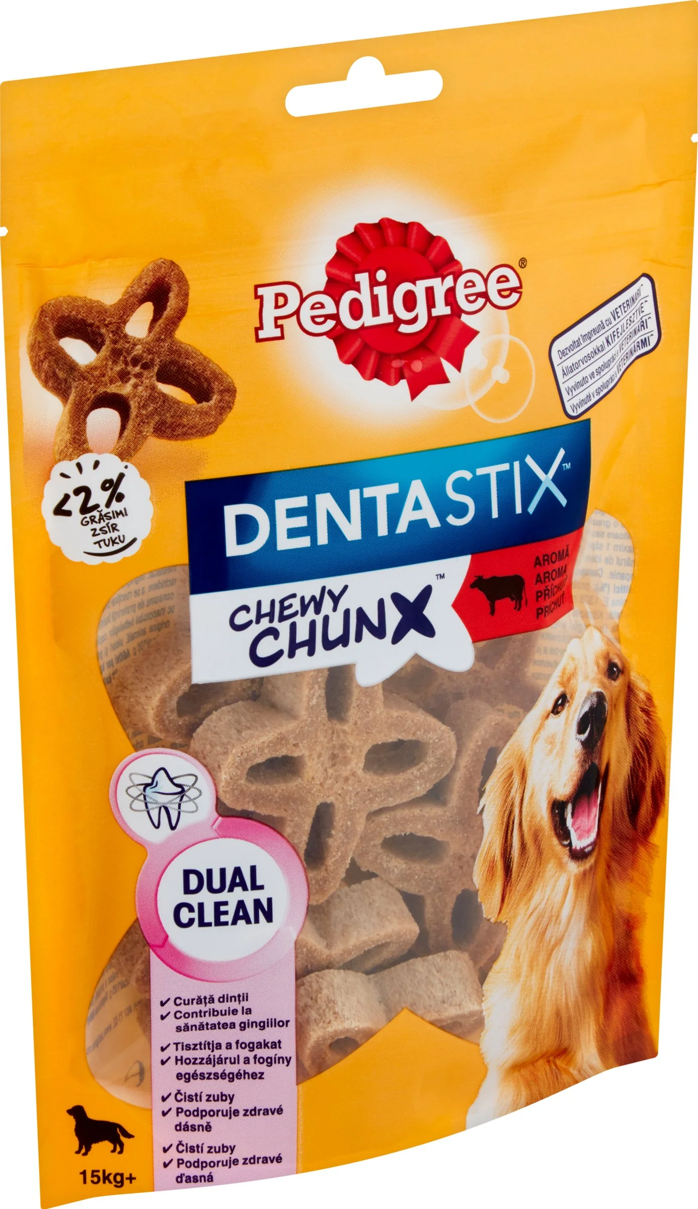 PEDIGREE pochúťka DentaStix Chewy Chunx hovädzie MAXI 68g 1×68 g, pochúťka pre psy