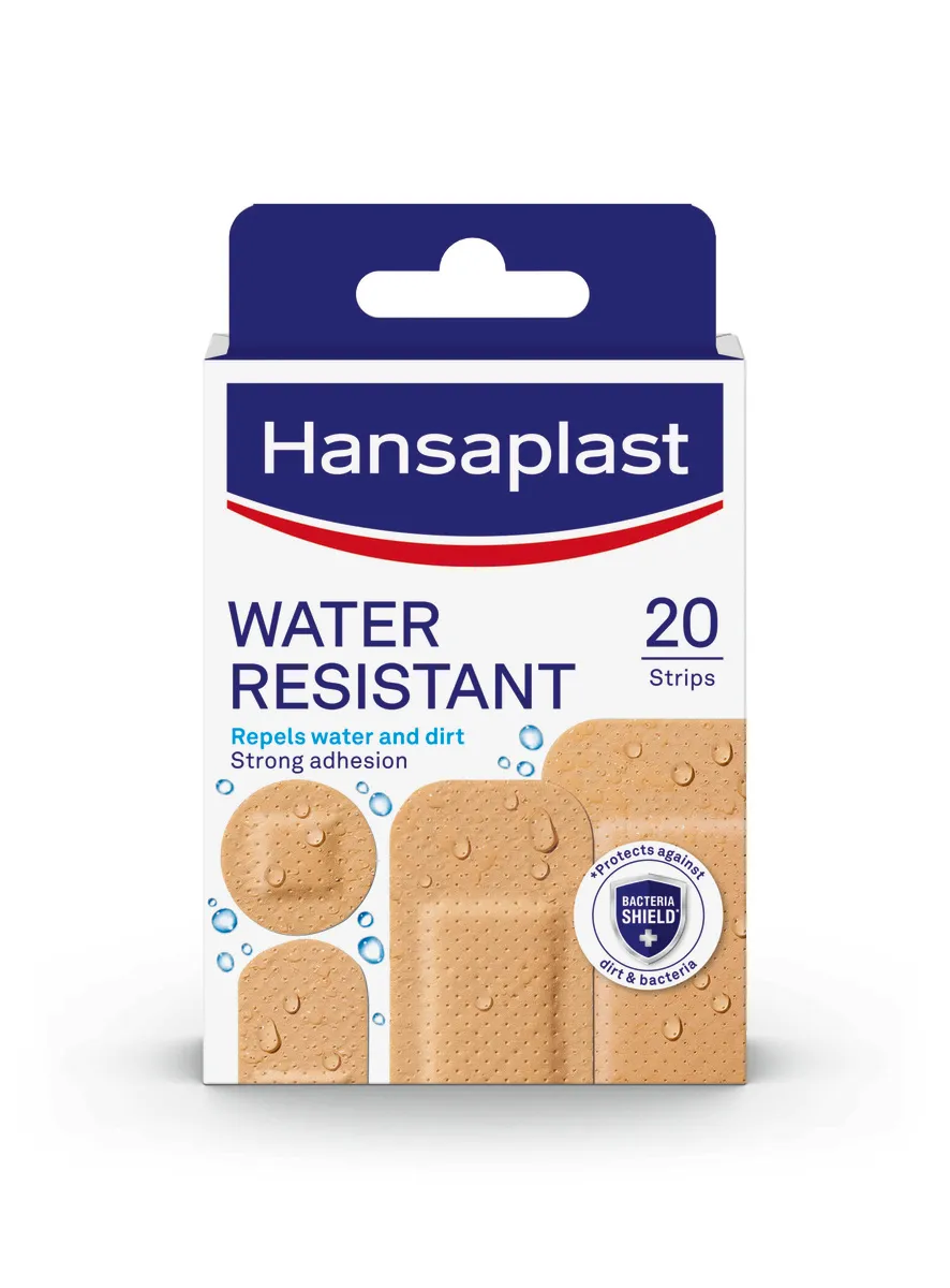 Hansaplast Universal Water resistant 1×20 ks, vodeodolná náplasť