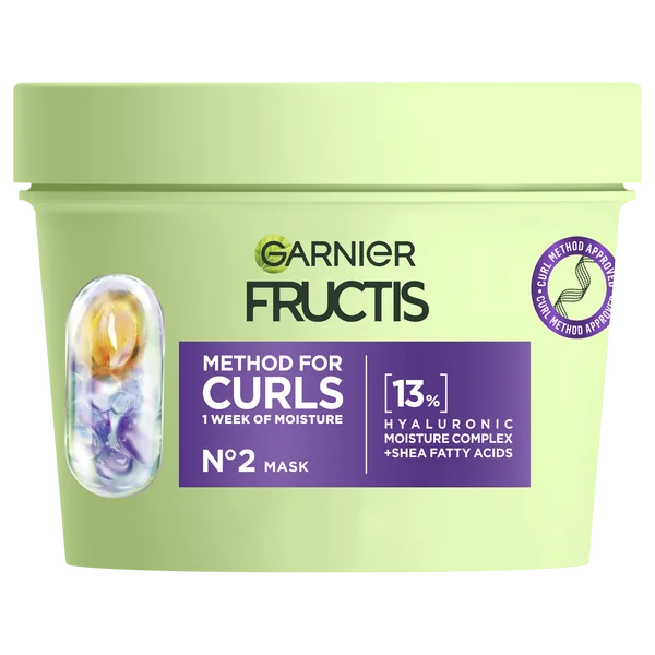 Garnier Fructis Curls Method hydratačná maska na suché vlnité a kučeravé vlasy 1×370 ml, maska na vlasy