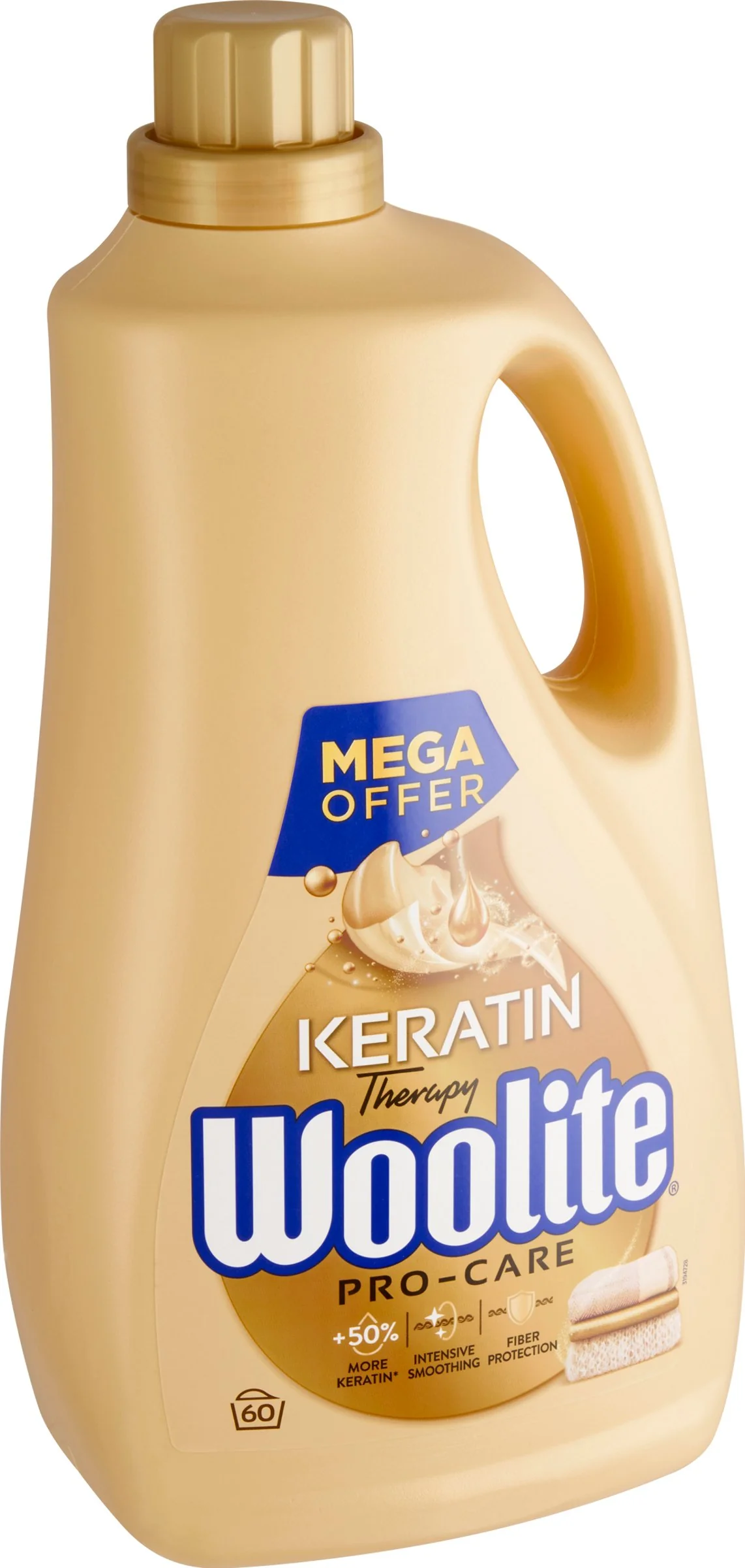 Woolite Pro-Care s keratínom pracích dávok 1×3600 ml, prací gél