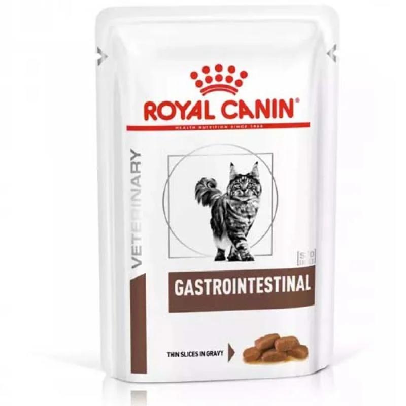 ROYAL CANIN VHN CAT GASTROINTESTINAL 85g vlhké krmivo pre dospelé mačky trpiace ochorením tráviaceho traktu kapsička