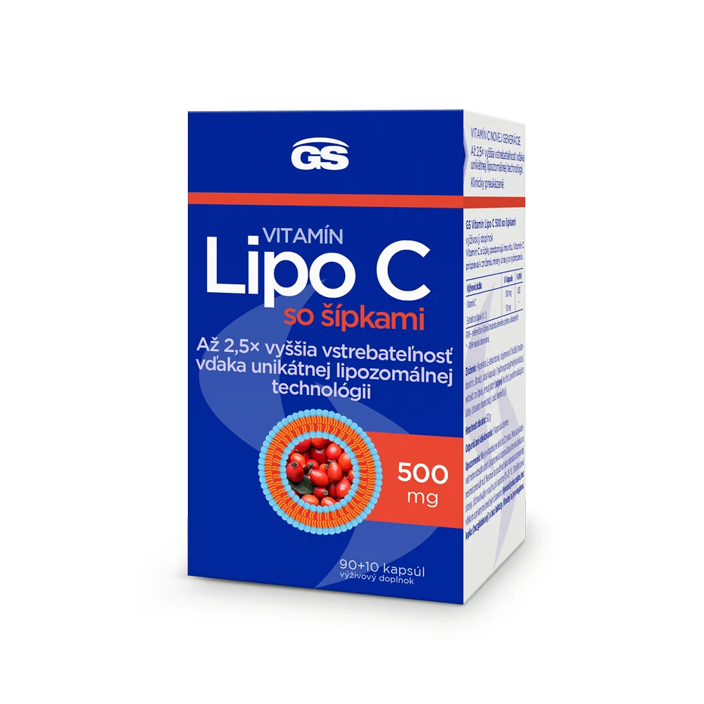 GS Vitamín Lipo C 500 mg so šípkami